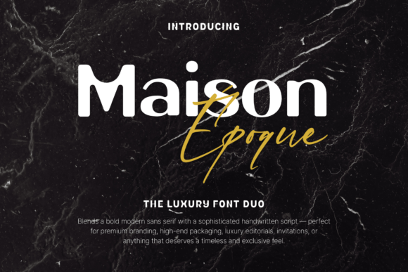 Maison Époque Duo: A Premium Display Font for Web Design
